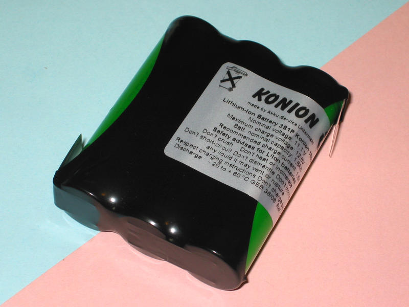 Konion 18650V * 3S1P 11,1V 1600mAh (Pack) * 10/12C Li-Ion