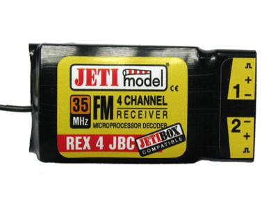 Jeti REX 4 JBC (digital Empfänger, 4 Kanäle, 6g, 35Mhz)