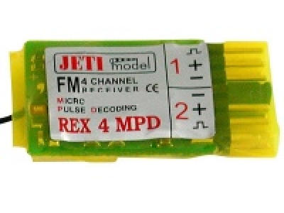 Jeti REX 4 MPD (ähnlich PCM/Fail-Safe, 4 Kanäle, 6g, 35Mhz) Jeti REX 4 MPD (ähnlich PCM/Fail-Safe, 4 Kanäle, 6g, 35Mhz)