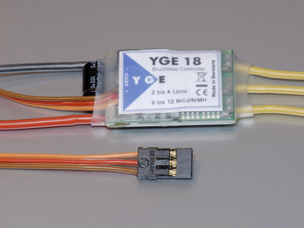 YGE  18 V4 (Switch-BEC, 6-12NiXx, 2-4Lipo) Brushless Regler