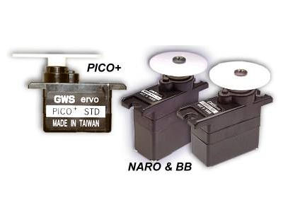 Servo GWS *  6,2g 0,9kg/cm * Pico+F (GWSPIC+F/BB)