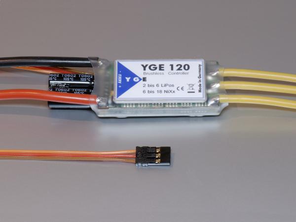 YGE 120 V4 (Switch-BEC, 6-18NiXx, 2-6Lipo) Brushless Regler